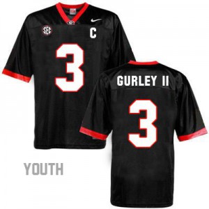 Georgia Bulldogs Todd Gurley #3 College Jersey - Black - Youth